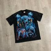 Jellybean Astronaut Skull Graphic Tee | Black Electric Print