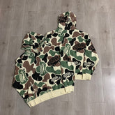 Rough Play Camo Zip Hoodie | Green / Brown