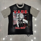 VARE All Day Graphic Contrast T-Shirt – Vintage Streetwear Oversized Tee