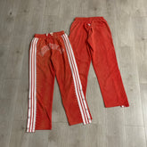Rough Play Rhinestone Track Pants Red