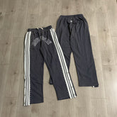 Rough Play Rhinestone Track Pants Grey