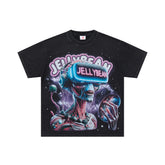 Jellybean Alien VR Graphic Tee | Black Space Print