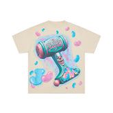 Jellybean Harley-Inspired Graphic Tee | Beige Double-Sided Print