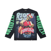 Vintage Skeleton Graphic Long Sleeve T-Shirt