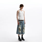 A PUEE American retro cleanfit basic simple sweat vest casual versatile I-shaped sleeveless base top