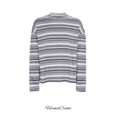 HC/HermitCreate Basic Stripe Long Sleeve Lazy Atmosphere Base Autumn/Winter Commuting New Luxury Style