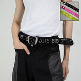 Little Ghost Song Yaxuan, same DND4DES original niche design, Asian punk spicy girl embroidered plush belt