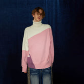 DND4DES Original Medium length Thick Collar High Collar Knitted Wool Blended Hoodie Sweater