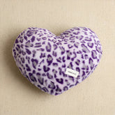 Leopard Plush Heart Pillow