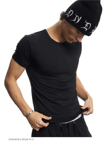 DND4DES Wrinkle-Resistant Quick-Dry Fitted Crew Neck T-Shirt – Breathable Cooling Athletic Short Sleeve Tee