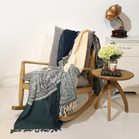 Vintage Patchwork Throw Blanket