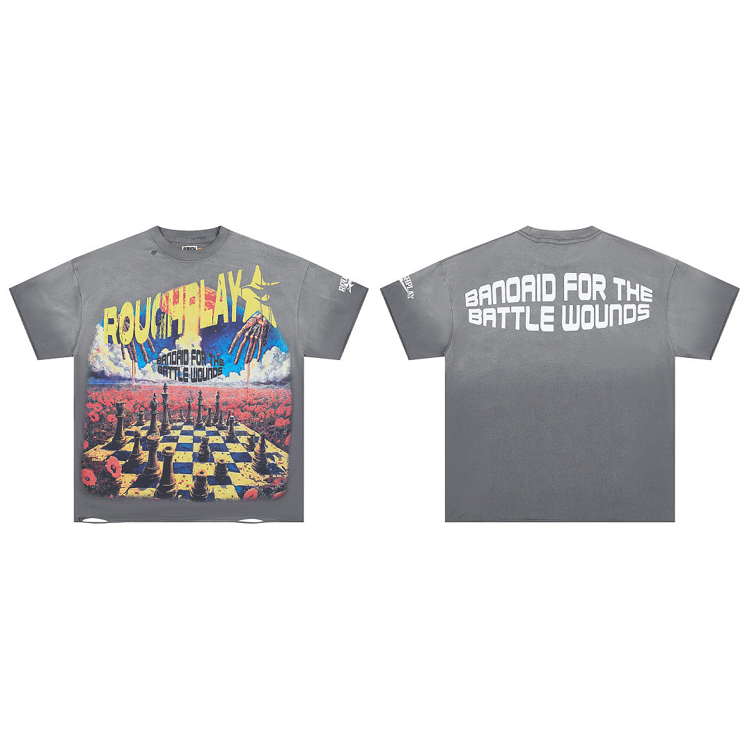 Rough Club Vintage Chess Graphic T-Shirt
