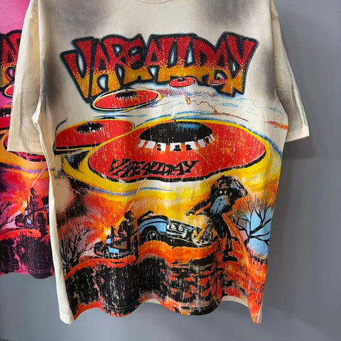 Vare All Day UFO Graphic Tee | Cream Washed