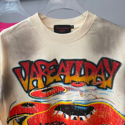 Vare All Day UFO Graphic Tee | Cream Washed