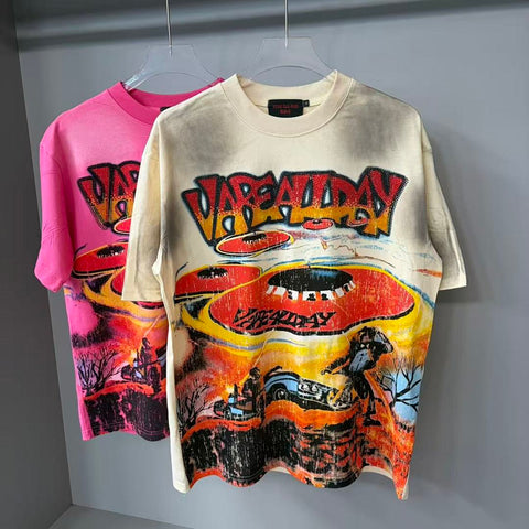 Vare All Day UFO Graphic Tee | Cream Washed