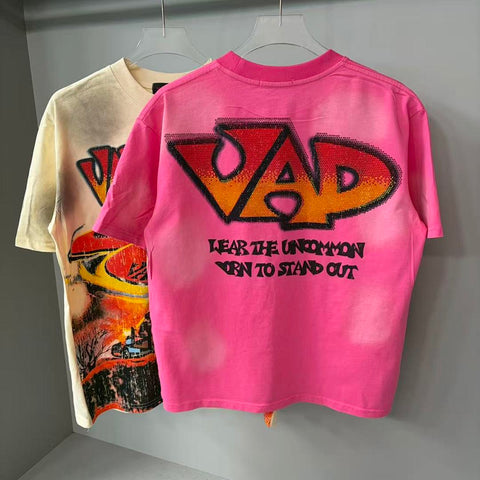 Vare All Day UFO Graphic Tee | Pink  Washed