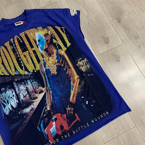 Rough Club Vintage Skeleton Graphic T-Shirt