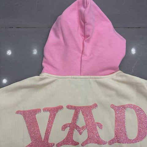 VARE All Day Vintage Pop Icon Graphic Zip Up Hoodie