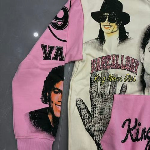 VARE All Day Vintage Pop Icon Graphic Zip Up Hoodie