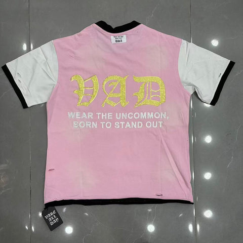 Vintage Liberty Graphic Tee – Pink Streetwear Short Sleeve T-Shirt