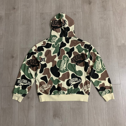 Rough Play Camo Zip Hoodie | Green / Brown