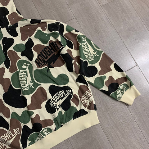 Rough Play Camo Zip Hoodie | Green / Brown