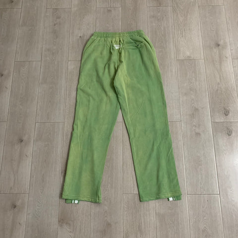 Rough Play Rhinestone Track Pants green