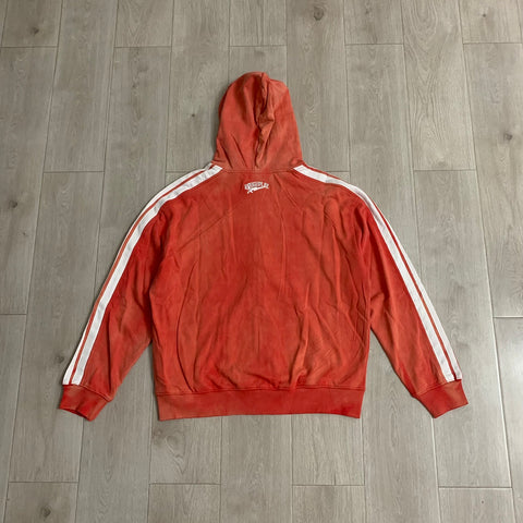 Rough Play Rhinestone Zip Hoodie Red