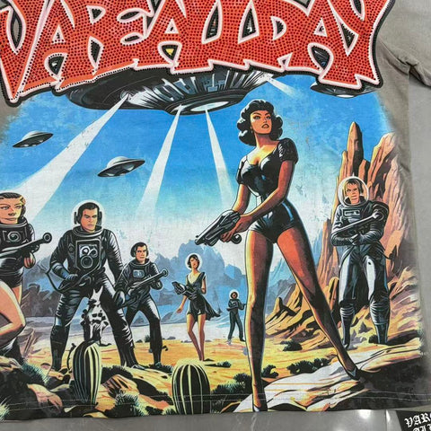 Vintage UFO Graphic T-Shirt – Y2K Alien Streetwear Oversized Tee