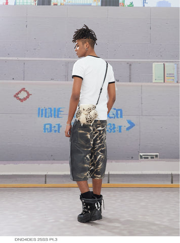 DND4DES NERD Punk Graphic Ribbed Slim Fit T-Shirt – Stretch Streetwear Tee