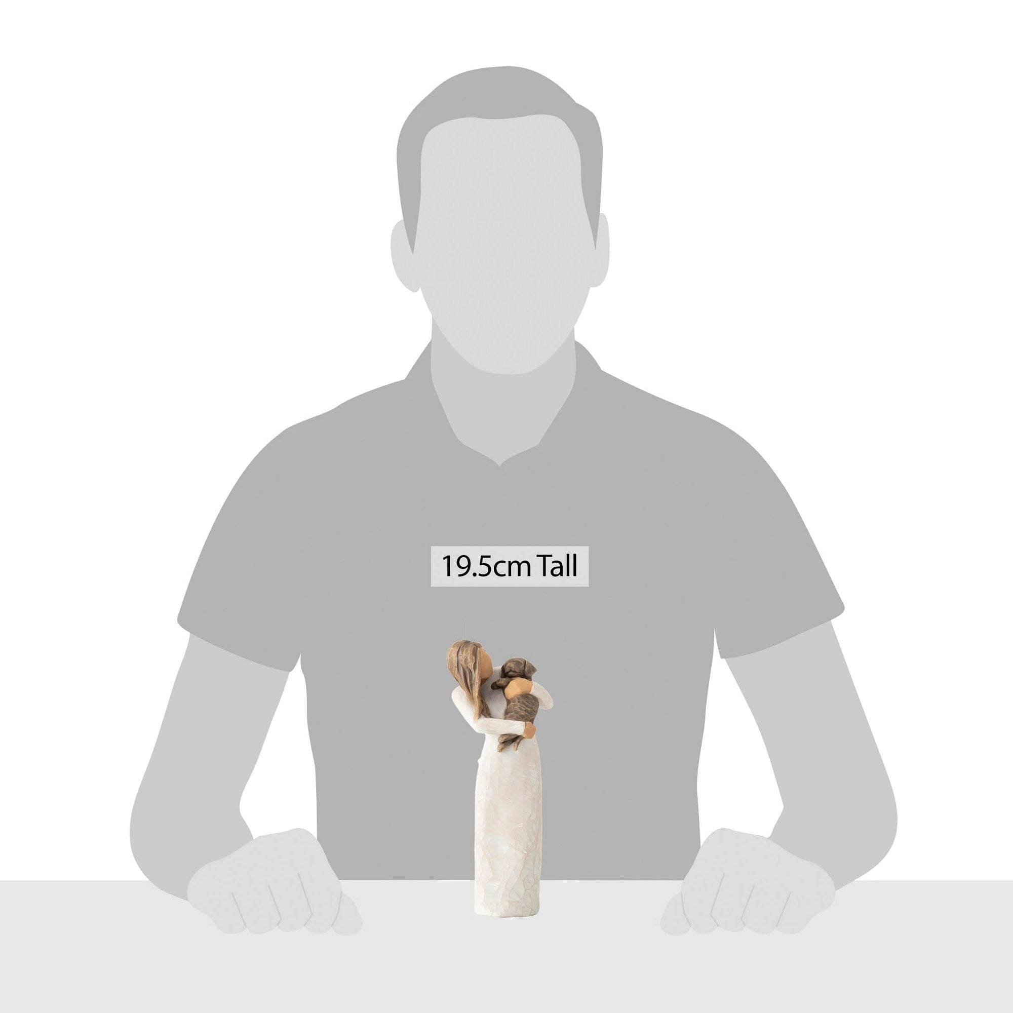 Adorable You (dark dog) Figurine by Willow Tree