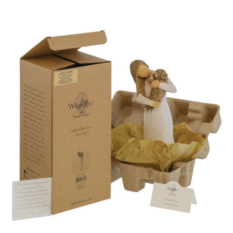 Adorable You (dark dog) Figurine by Willow Tree