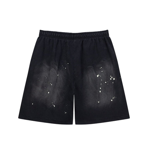 Dark Street‑Style Side Logo Print Drawstring Casual Summer Shorts