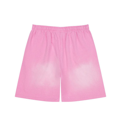 Retro Distressed Flame Graphic Casual Summer Street Shorts