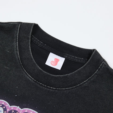 Jellybean Alien VR Graphic Tee | Black Space Print
