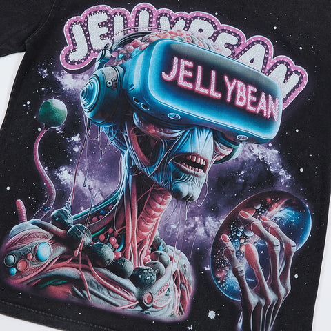 Jellybean Alien VR Graphic Tee | Black Space Print