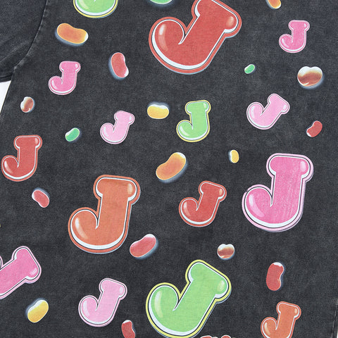 Jellybean Mad Scientist Graphic Tee | Black Double-Sided Print