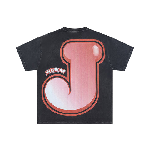 Jellybean Big J Logo Tee | Black Back Print