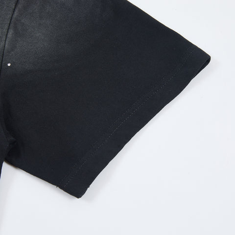 Jellybean Robot Explosion Graphic Tee | Black Space Print