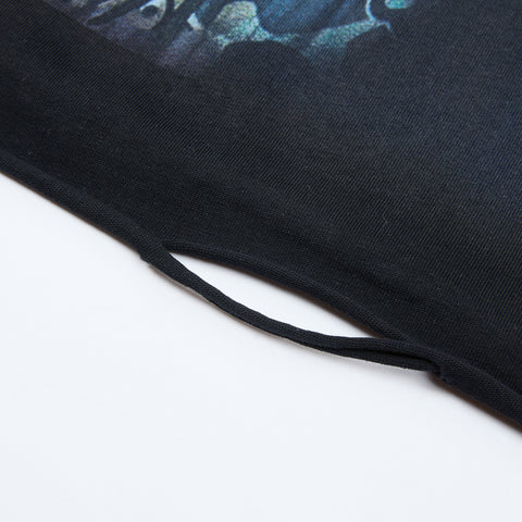 Vintage Skeleton Graphic Long Sleeve T-Shirt