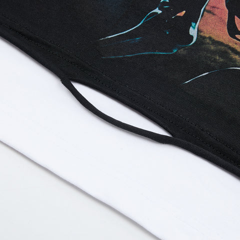 Rough Club Skeleton Car Graphic T-Shirt