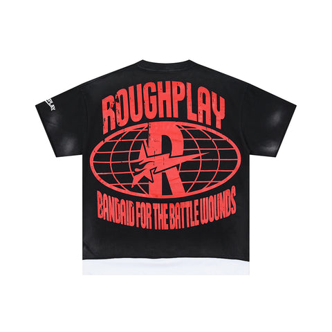 Rough Club Skeleton Car Graphic T-Shirt