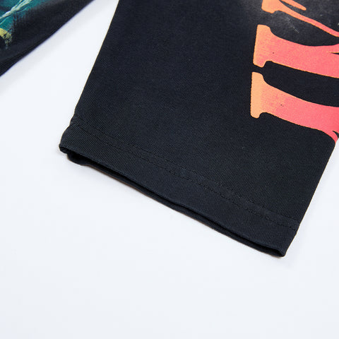 Rough Club Warning Graphic Long Sleeve T-Shirt