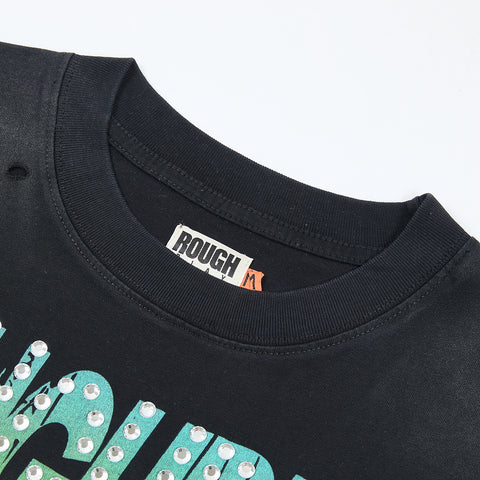 Rough Club Vintage Skeleton Graphic T-Shirt