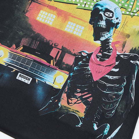 Rough Club Vintage Skeleton Graphic T-Shirt