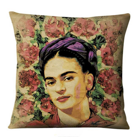 Floral Frida Indoor/Outdoor Throw Pillow Cover