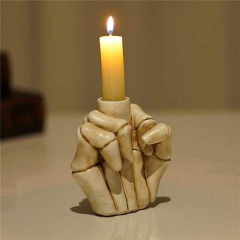 Skeleton Noir Candle Stand