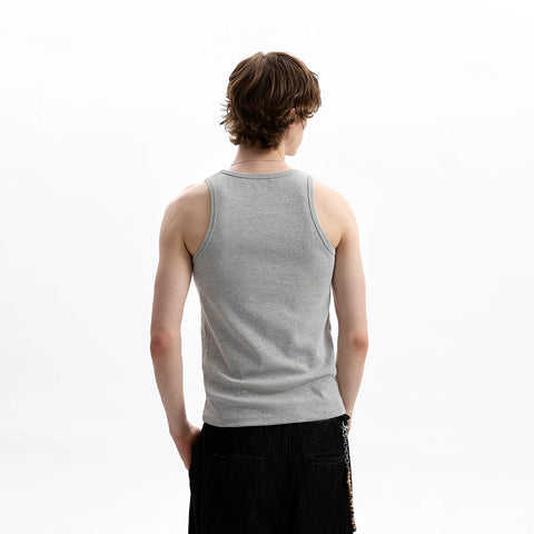 A PUEE American retro cleanfit basic simple sweat vest casual versatile I-shaped sleeveless base top
