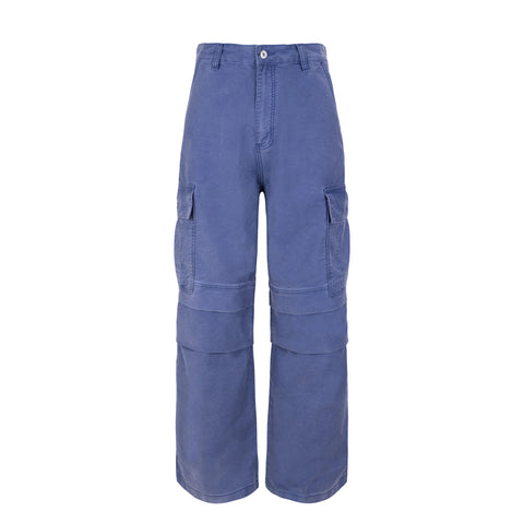 HC/HermitCreate Mole Skin Multi Pocket Work Pants with Folded Baggy Styles for Aging and Washing