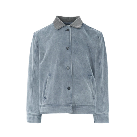HermitCreate Original Genuine Washed Jacket Stir Salted Used Short Width Boxy Version Cleanfit